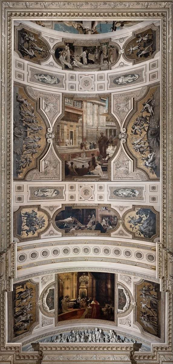 Burgtheater, Universitätsring , Vienna - Dipinto del soffitto 1